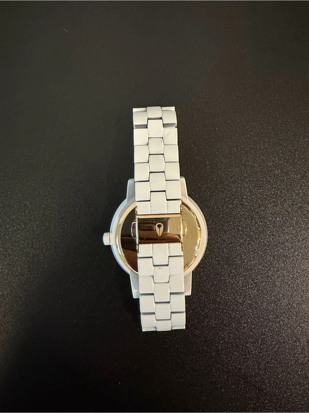 Nixon White and Silver Ceramic Minimalist Watch